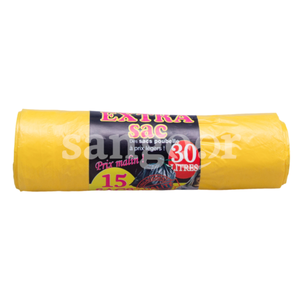 EXTRA-SAC-POUBELLE-65X55-15PCS-30L-JAUNE-AVEC-TIRETTE.png Prix Tunisie