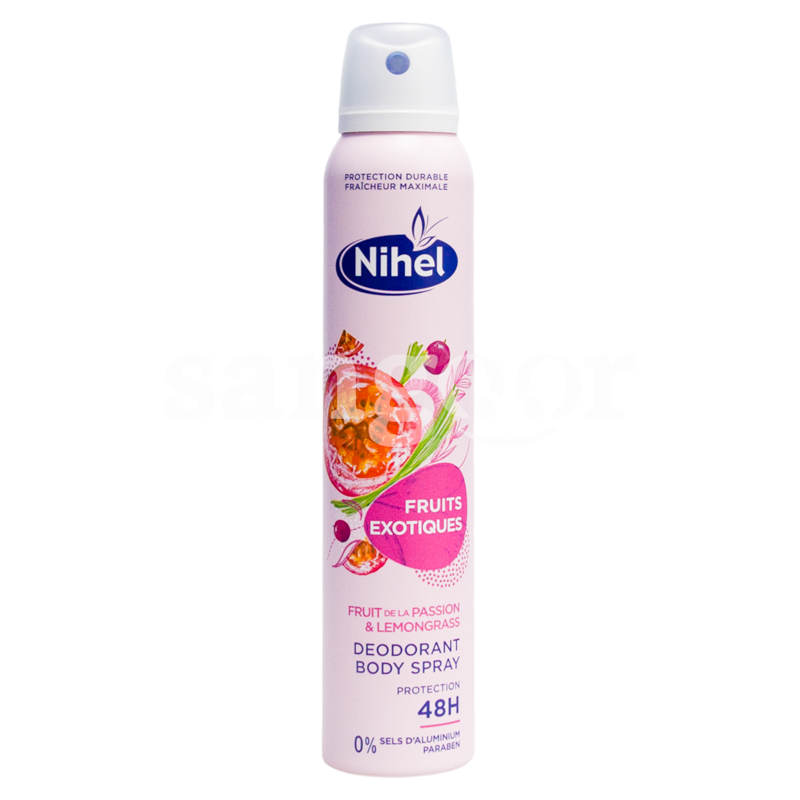 NIHEL DEODORANT FEMME 200ML FRUITS EXOTIQUES NIHEL-DEODORANT-FEMME-200ML-FRUITS-EXOTIQUES.png Prix Tunisie
