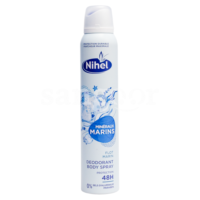 NIHEL DEODORANT FEMME 200ML MINERAUX MARINS NIHEL-DEODORANT-FEMME-200ML-MINERAUX-MARINS.png Prix Tunisie
