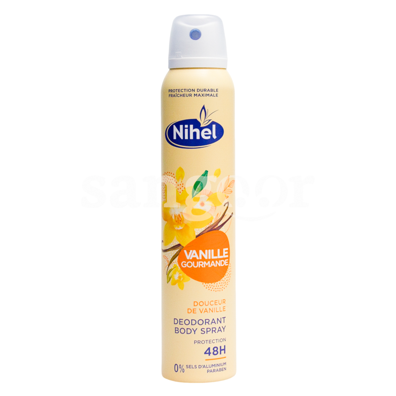 NIHEL DEODORANT FEMME 200ML VANILLE GOURMANDE NIHEL-DEODORANT-FEMME-200ML-VANILLE-GOURMANDE.png Prix Tunisie