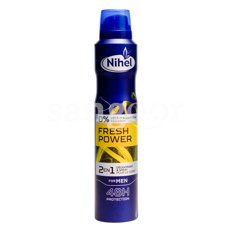 NIHEL DEODORANT HOMME 200ML FRESH POWER NIHEL-DEODORANT-HOMME-200ML-FRESH-POWER.png Prix Tunisie