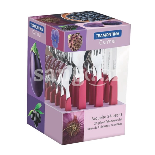 TRAMONTINA-SET-DE-24-PCS-AUBERGINE-CARMEL-2.png Prix Tunisie