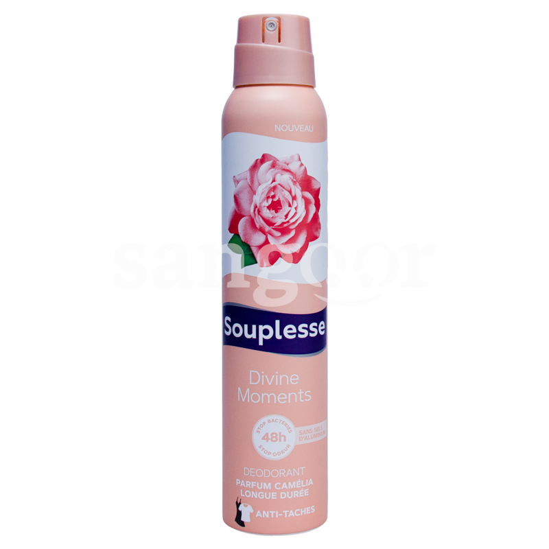 SOUPLESSE DEODORANT 200ML DIVINE MOMENTS SOUPLESSE-DEODORANT-200ML-DIVINE-MOMENTS.png Prix Tunisie