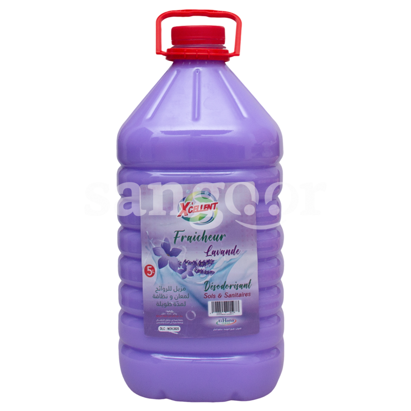 XCELLENT DESODORISANT SOLS ET SANITAIRES 5L LAVANDE XCELLENT-DESODORISANT-SOLS-ET-SANITAIRES-5L-LAVANDE.png Prix Tunisie