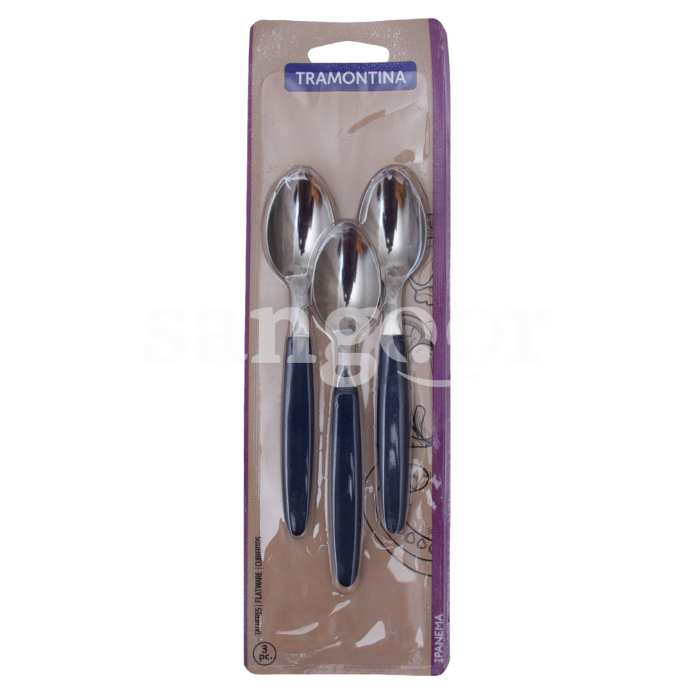 TRAMONTINA SET DE CUILLERES A CAFE 3PCS BLEU IPANEMA TRAMONTINA-SET-DE-CUILLERES-A-CAFE-3PCS-BLEU-IPANEMA.png Prix Tunisie