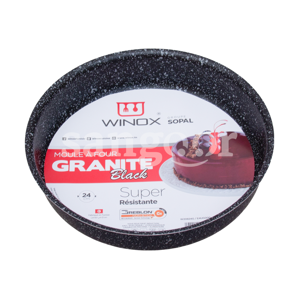 WINOX MOULE A FOUR 24CM GRANITE BLACK WINOX-MOULE-A-FOUR-24CM-GRANITE-BLACK.png Prix Tunisie