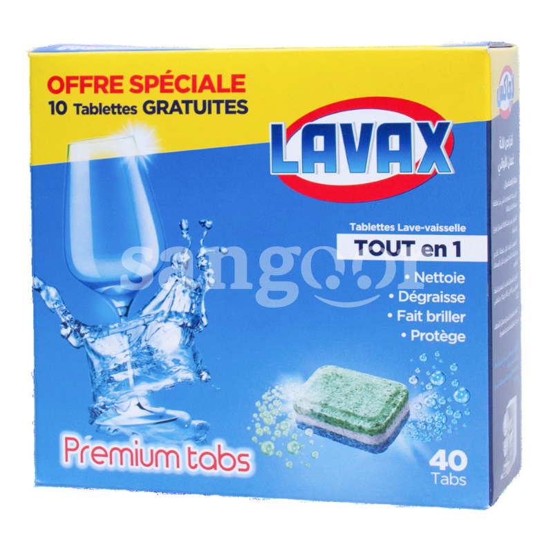 LAVAX TABLETTES PREMIUM TOUT EN1 40PCS LAVAX-TABLETTES-PREMIUM-TOUT-EN1-40PCS.png.Prix Tunisie