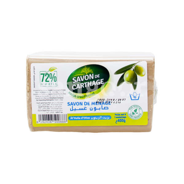 SAVON-DE-CARTHAGE-SAVON-DE-MENAGE-400G-HUILE-D-OLIVE.png Prix Tunisie