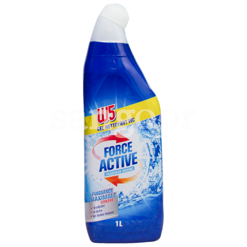 W5 GEL NETTOYANT WC 1L FORCE ACTIVE W5-GEL-NETTOYANT-WC-1L-FORCE-ACTIVE.png Prix Tunisie