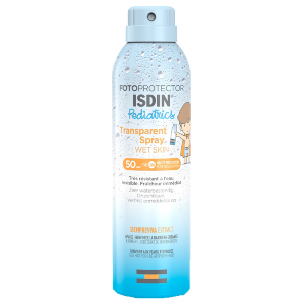 ISDIN-FOTOPROTECTOR-PEDIATRICS-SPRAY-TRANSPARENT-WET-SKIN-SPF50-250-ML.png Prix Tunisie