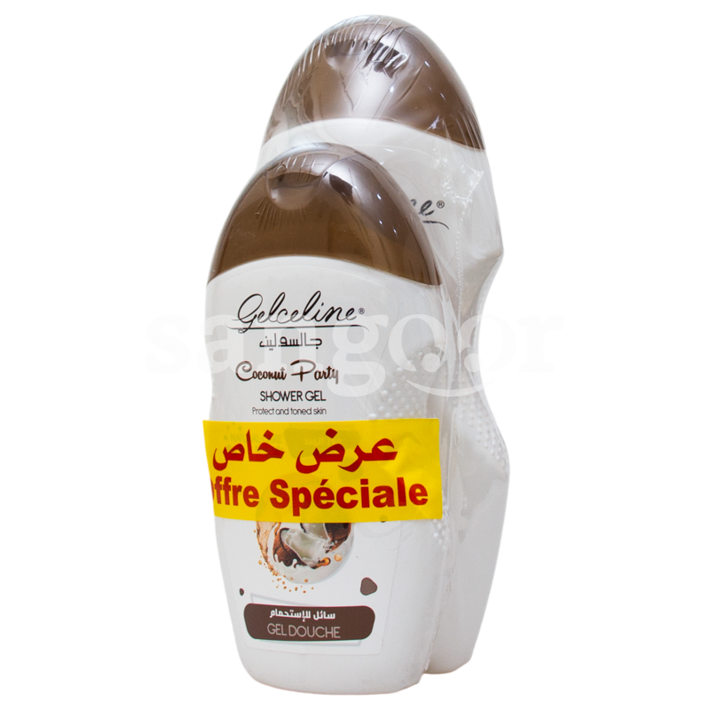 GELCELINE GEL DOUCHE LOT DE 2PCS 400ML+200ML COCONUT PARTY GELCELINE-GEL-DOUCHE-LOT-DE-2PCS-400ML200ML-COCONUT-PARTY.png Prix Tunisie