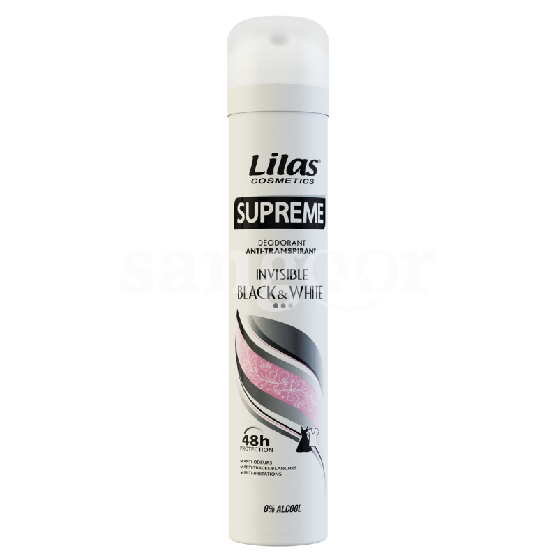 LILAS DEODORANT 200ML SUPREME FEMME INVISIBLE BLACK AND WHITE LILAS-DEODORANT-200ML-SUPREME-FEMME-INVISIBLE-BLACK-AND-WHITE.png PRIX TUNISIE