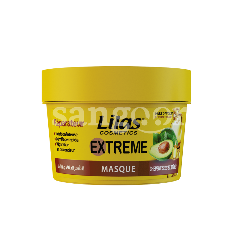 LILAS MASQUE CHEVEUX 220ML EXTREME REPARATEUR LILAS-MASQUE-CHEVEUX-220ML-EXTREME-REPARATEUR.png Prix Tunisie