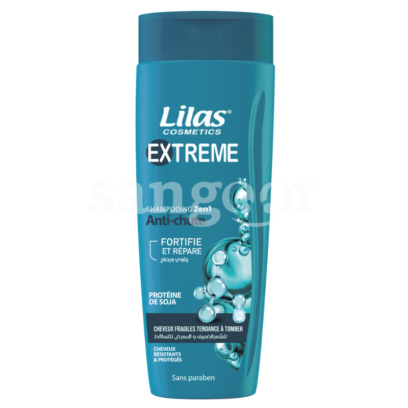 LILAS SHAMPOING 350ML EXTREME ANTI CHUTE PROTEINE DE SOJA LILAS-SHAMPOING-350ML-EXTREME-ANTI-CHUTE-PROTEINE-DE-SOJA.png PRIX TUNISIE