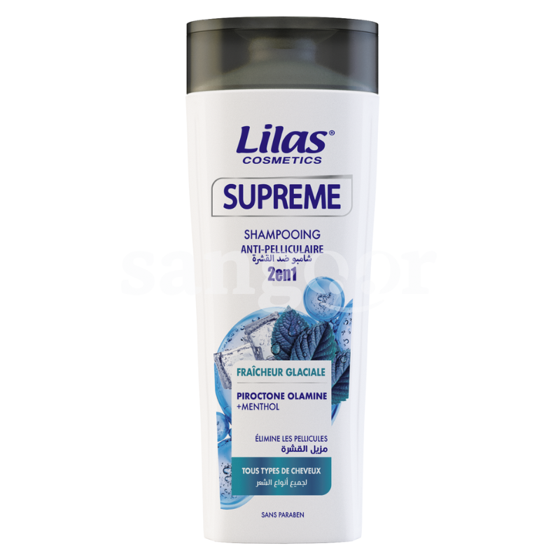 LILAS SHAMPOING 400ML SUPREME MEN FRAICHEUR GLACIALE LILAS-SHAMPOING-400ML-SUPREME-MEN-FRAICHEUR-GLACIALE.png PRIX TUNISIE