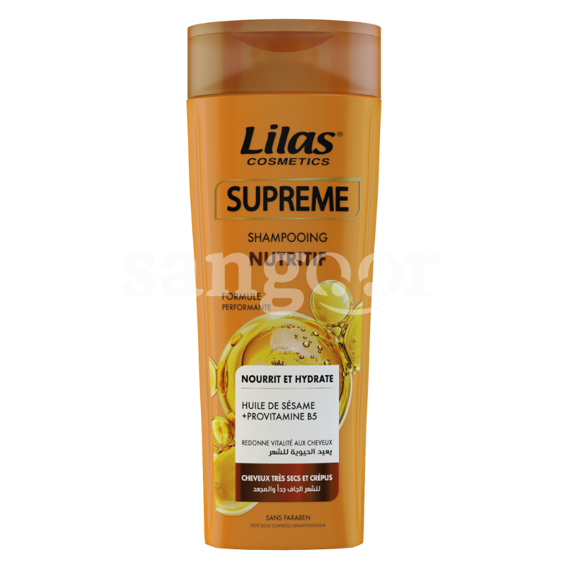 LILAS SHAMPOING 400ML SUPREME NUTRITIF LILAS-SHAMPOING-400ML-SUPREME-NUTRITIF.png PRIX TUNISIE