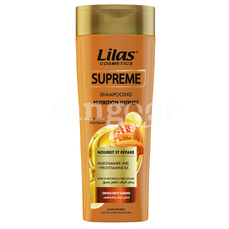 LILAS SHAMPOING 400ML SUPREME NUTRITION INTENSE MIEL LILAS-SHAMPOING-400ML-SUPREME-NUTRITION-INTENSE-MIEL.png PRIX TUNISIE