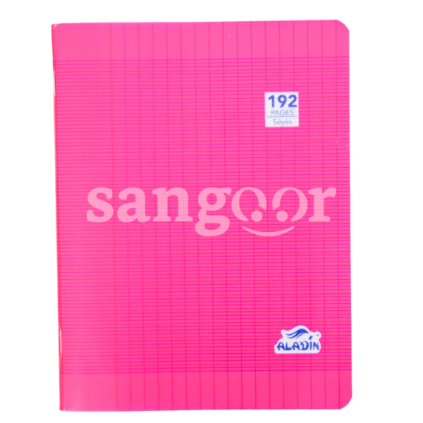 ALADIN-CAHIER-192P-17X22-PLASTIQUE-UNI-TRANSPARENT-ROSE-REF-2292.png Prix Tunisie