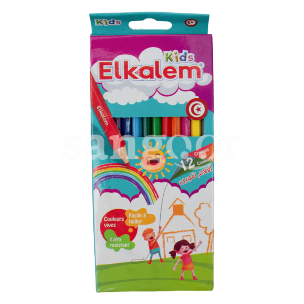 EL-KALEM-CRAYON-COULEUR-12PCS-18CM-REF-12-18.png Prix Tunisie
