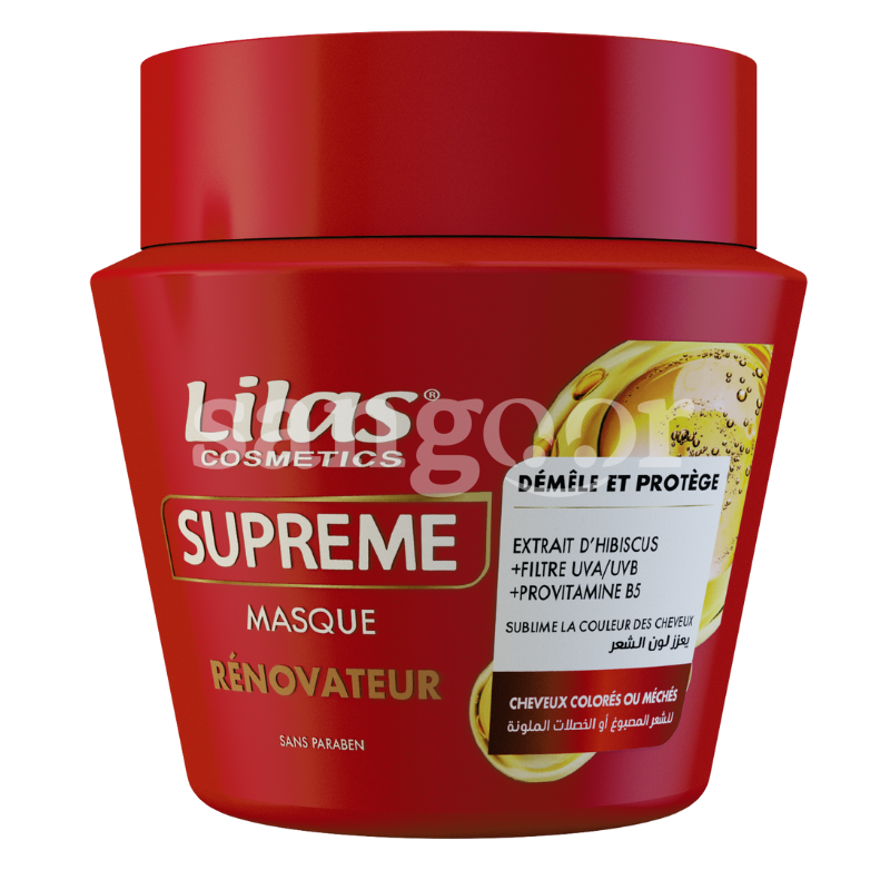 LILAS MASQUE CHEVEUX 300ML SUPREME RENOVATEUR LILAS-MASQUE-CHEVEUX-300ML-SUPREME-RENOVATEUR.png Prix Tunisie