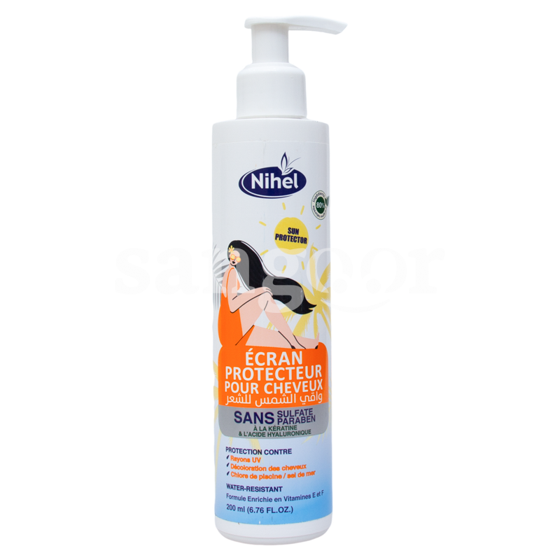 NIHEL ECRAN PROTECTEUR CHEVEUX 200ML NIHEL-ECRAN-PROTECTEUR-CHEVEUX-200ML.png Prix Tunisie