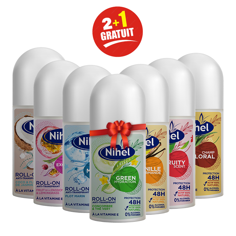 NIHEL-ROLL-ON-50ML-LOT2-+-1-GRATUIT NIHEL ROLL ON 50ML LOT2 + 1 GRATUIT