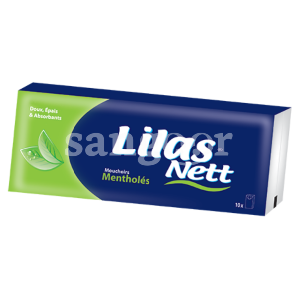 LILAS-PAPIER-MOUCHOIR-10PCS-MENTHE.png.Prix Tunisie