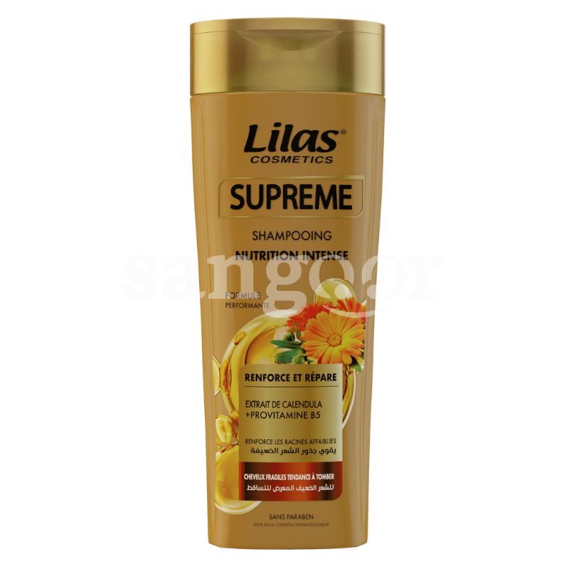 LILAS SHAMPOING 400ML SUPREME NUTRITION INTENSE ANTI CHUTE LILAS-SHAMPOING-400ML-SUPREME-NUTRITION-INTENSE-ANTI-CHUTE.png Prix Tunisie