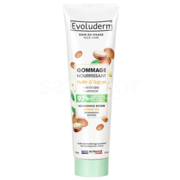 EVOLUDERM-GOMMAGE-VISAGE-150ML-ARGAN.png.Prix Tunisie