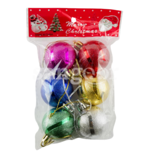 BOULES-DECORATIVES-MULTICOLORES-6PCS-NOEL-21B69.png.Prix Tunisie