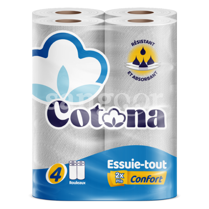 COTONA ESSUIE TOUT 4PCS BLANC COTONA-ESSUIE-TOUT-4PCS-BLANC.png Prix Tunisie