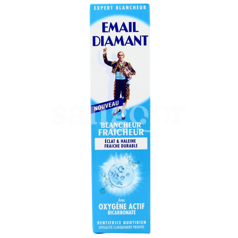 EMAIL DIAMANT DENTIFRICE 75ML BLANCHEUR FRAICHEUR EMAIL-DIAMANT-DENTIFRICE-75ML-BLANCHEUR-FRAICHEUR.png Prix Tunisie