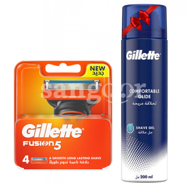 GILLETTE-LAMES-FUSION-DE-4-GEL-RASAGE-200ML-GLIDE-GRATUIT.png Prix Tunisie