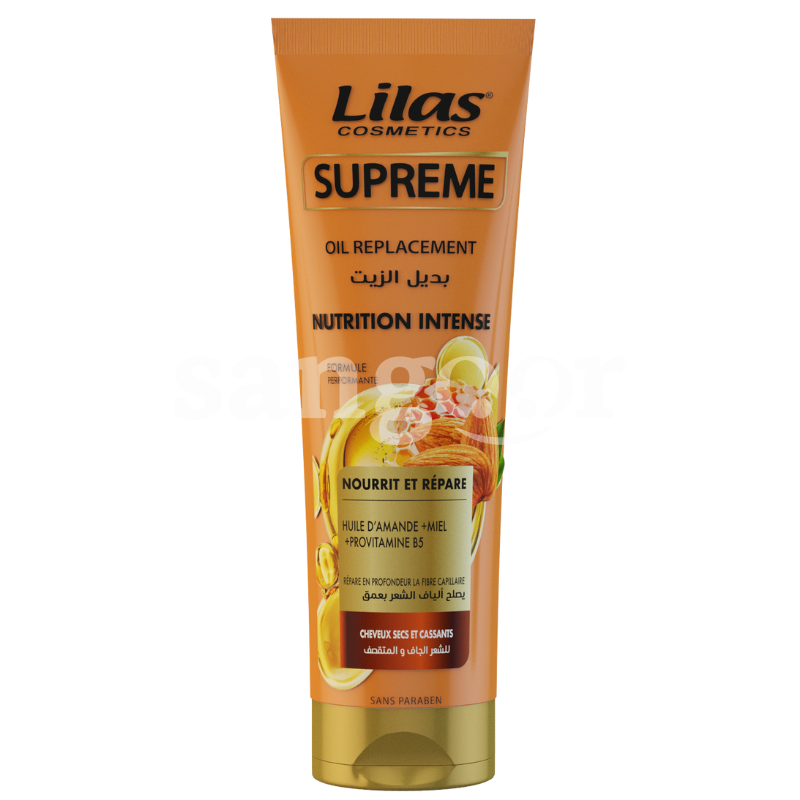LILAS OIL REPLACEMENT 300ML NUTRITION INTENSE AMANDE ET MIEL LILAS-OIL-REPLACEMENT-300ML-NUTRITION-INTENSE-AMANDE-ET-MIEL.png.Prix Tunisie
