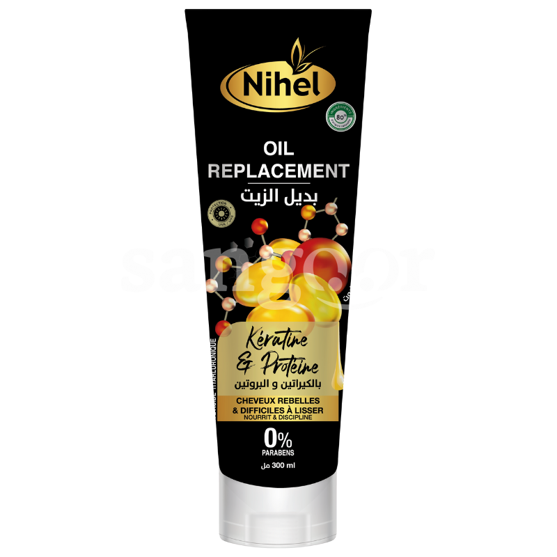 NIHEL OIL REPLACEMENT 300ML KERATINE PROTEINE NIHEL-OIL-REPLACEMENT-300ML-KERATINE-PROTEINE.png.Prix Tunisie