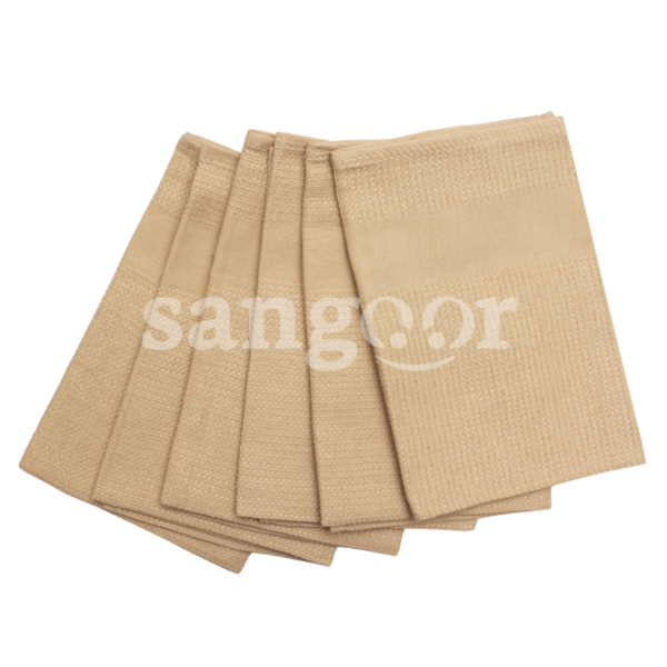 TANIT-SERVIETTES-DE-TABLE-6PCS-BEIGE.png.Prix Tunisie