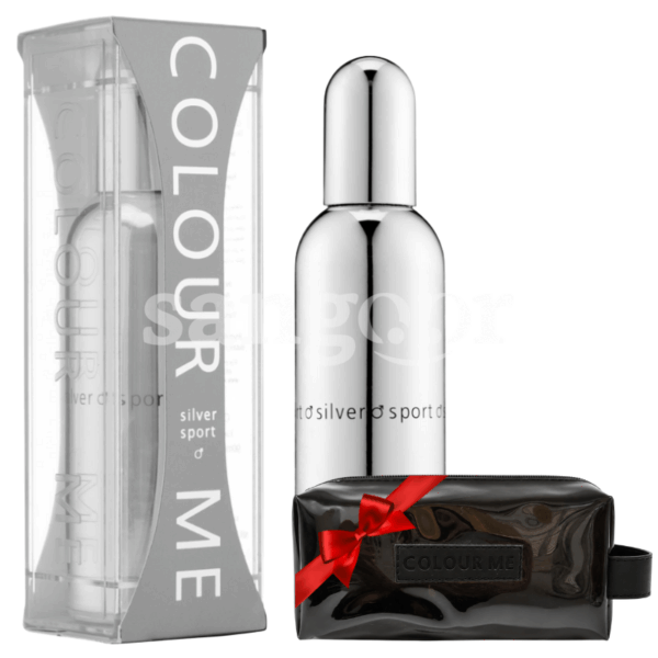 COLOUR ME EAU DE PARFUM 100ML MEN SILVER SPORT +TROUSSE GRATUIT Prix Tunisie