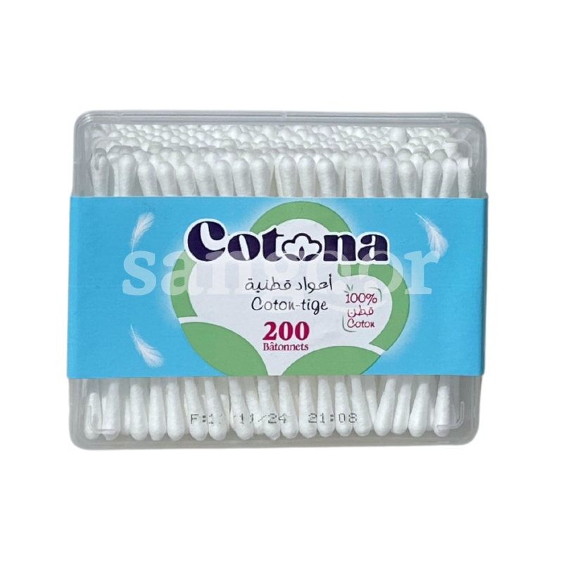 COTONA COTON TIGES 200PCS COTONA-COTON-TIGES-200PCS.png.Prix Tunisie