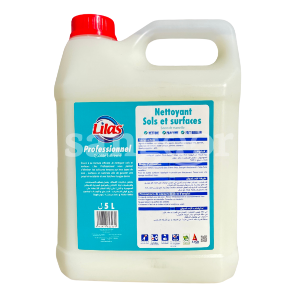 LILAS-PRO-DESODORISANT-SOLS-ET-SURFACES-5L-SAVON-DE-MARSEILLE.png.Prix Tunisie