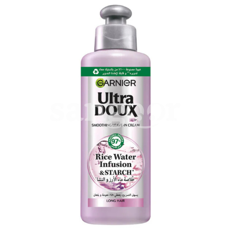 ULTRA DOUX CREME DE SOIN 200ML RICE WATER ULTRA-DOUX-CREME-DE-SOIN-200ML-RICE-WATER.png.Prix Tunisie