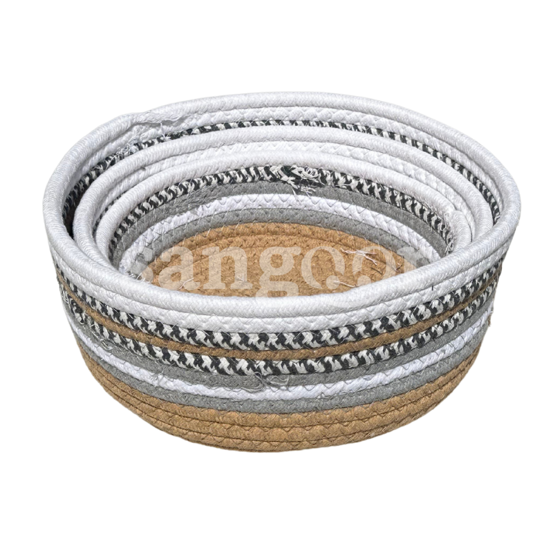 CORBEILLE ROND BLANC BEIGE 3PCS CORBEILLE-ROND-BLANC-BEIGE-3PCS.png.Prix Tunisie