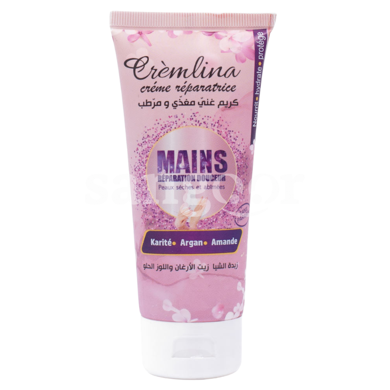 CREMLINA CREME MAINS 100ML KARITE ARGAN AMANDE CREMLINA-CREME-MAINS-100ML-KARITE-ARGAN-AMANDE.png Prix Tunisie