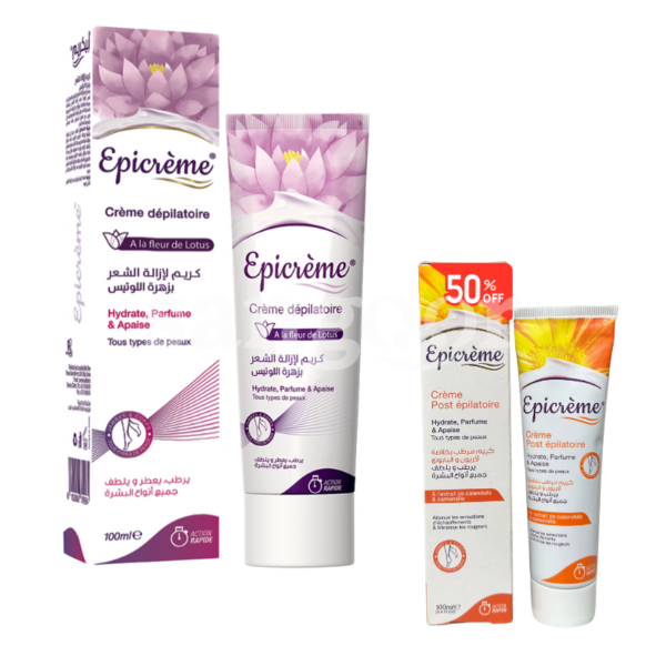 EPICREME-CREME-DEPILATOIRE-100ML-MOITIE-PRIX-SUR-POST-EPILATION.png.Prix Tunisie
