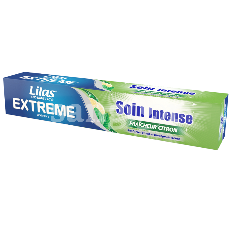 LILAS DENTIFRICE 75ML EXTREME SOIN INTENSE CITRON LILAS-DENTIFRICE-75ML-EXTREME-SOIN-INTENSE-CITRON.png.Prix Tunisie