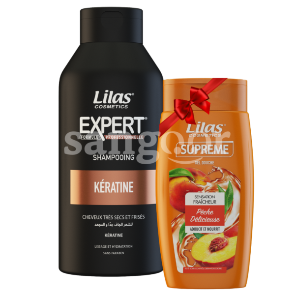 LILAS-SHAMPOING-500ML-EXPERT-GEL-DOUCHE-250ML-SUPREME-GRATUIT.png.Prix Tunisie