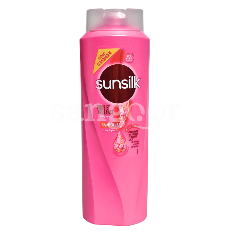 SUNSILK SHAMPOING 600ML FORCE ET BRILLANCE SUNSILK-SHAMPOING-600ML-FORCE-ET-BRILLANCE.png.Prix Tunisie