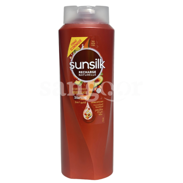 SUNSILK-SHAMPOING-600ML-KARITE-NOURRISSANTE.png. Prix Tunisie