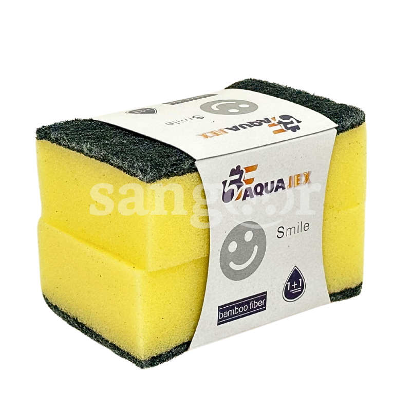 AJ EPONGE SMILE BAMBOO FIBER 2PCS AJ-EPONGE-SMILE-BAMBOO-FIBER-2PCS-1.png.Prix Tunisie