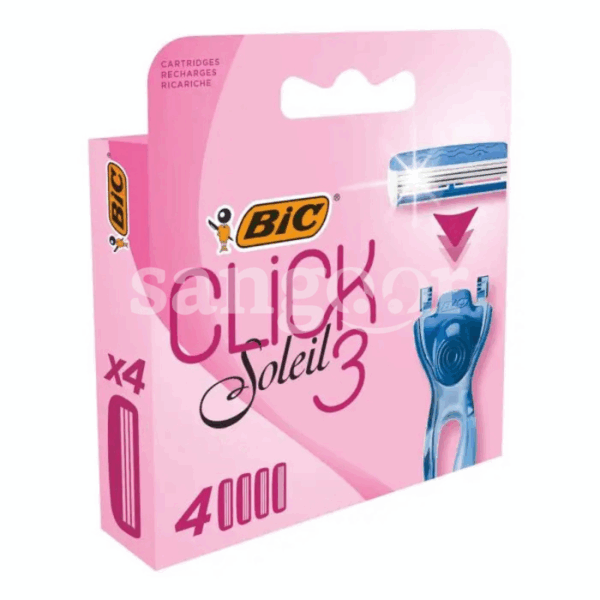BIC-RASOIR-CLICK3-SOLEIL-ROSE-4LAMES.png.Prix Tunisie