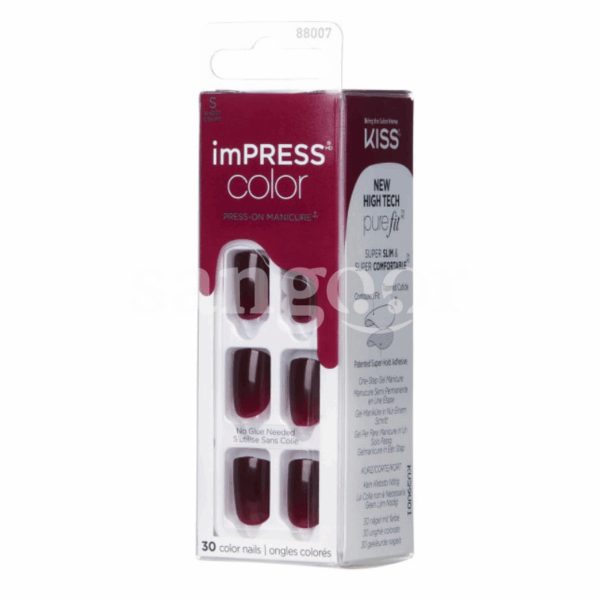 KISS-FAUX-ONGLE-IMPRESS-30PC-CHERRY-UP.png.Prix Tunisie